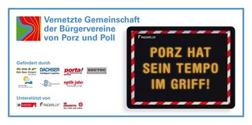 Projekt 2018 - Geschwindigkeitsanzeige, aktuell in Zündorf (auf der Hauptstraße)